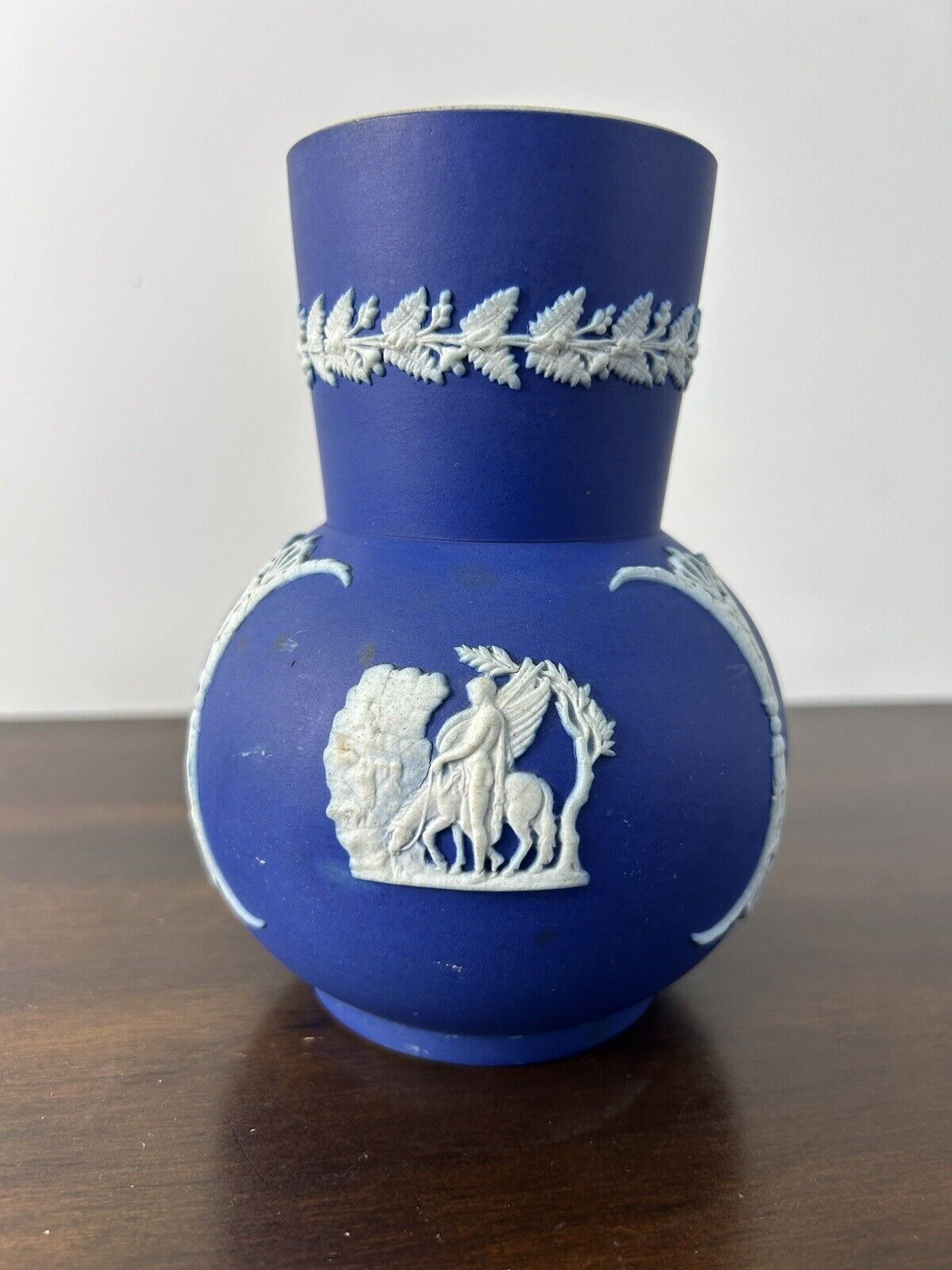 Wedgwood Type Jasperware Ovoid Vase Bulbous Flower Vase