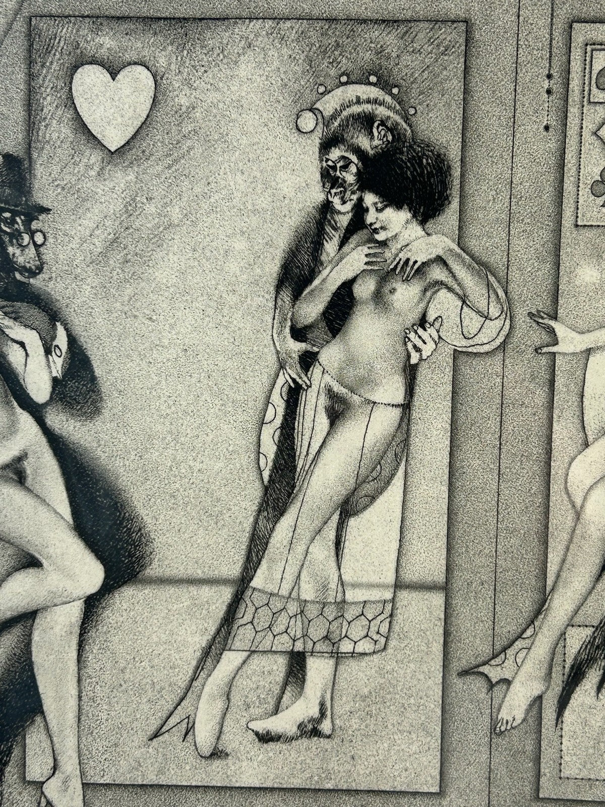 Peter Milton Cotillion 1982 Signed Etching & Engraving 28/125 Eros Errant Framed4