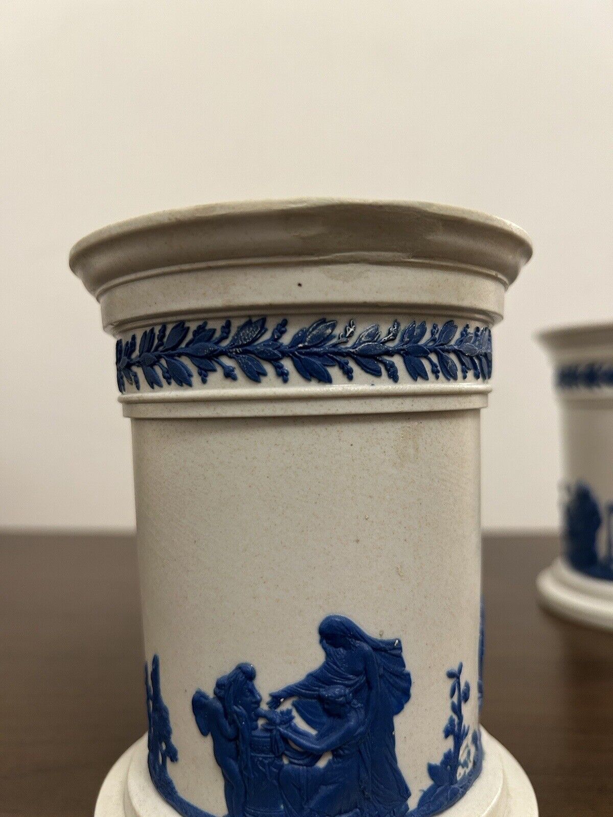 Wedgwood Drabware Vases 1820’s Pair - 19th Century