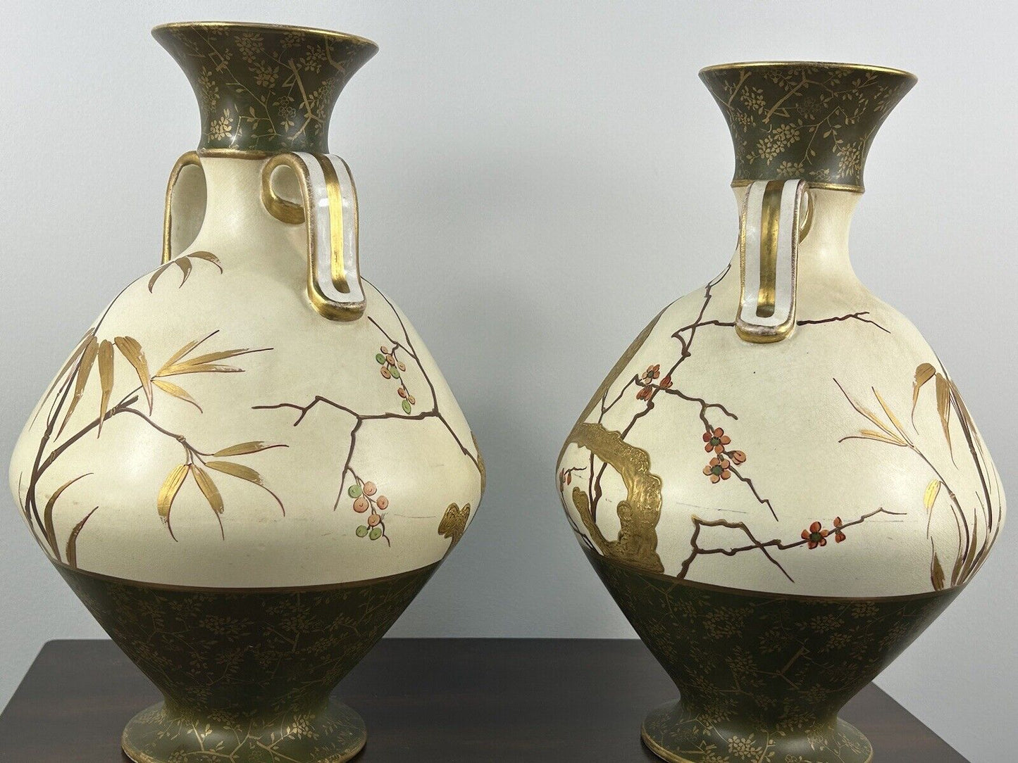 Wedgwood Aesthetic Period Vase Pair Porcelain Late 19th Vase