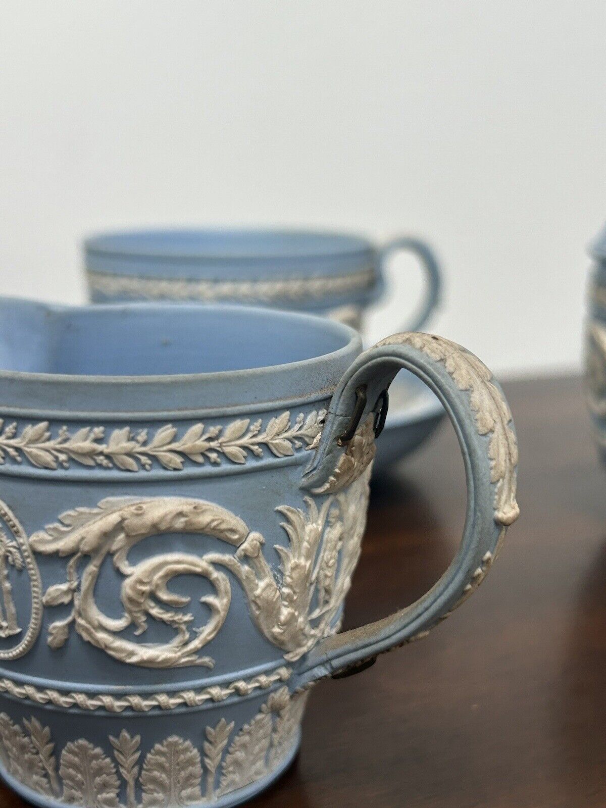 Wedgwood Jasperware Arabesque Tea Set Early 19th Jasperware Wedgwood