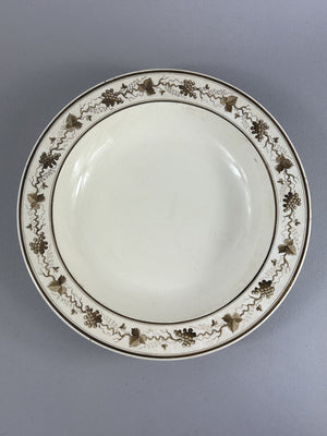 Antique Wedgwood Creamware Grapevine 25cm Hand Painted Dish
