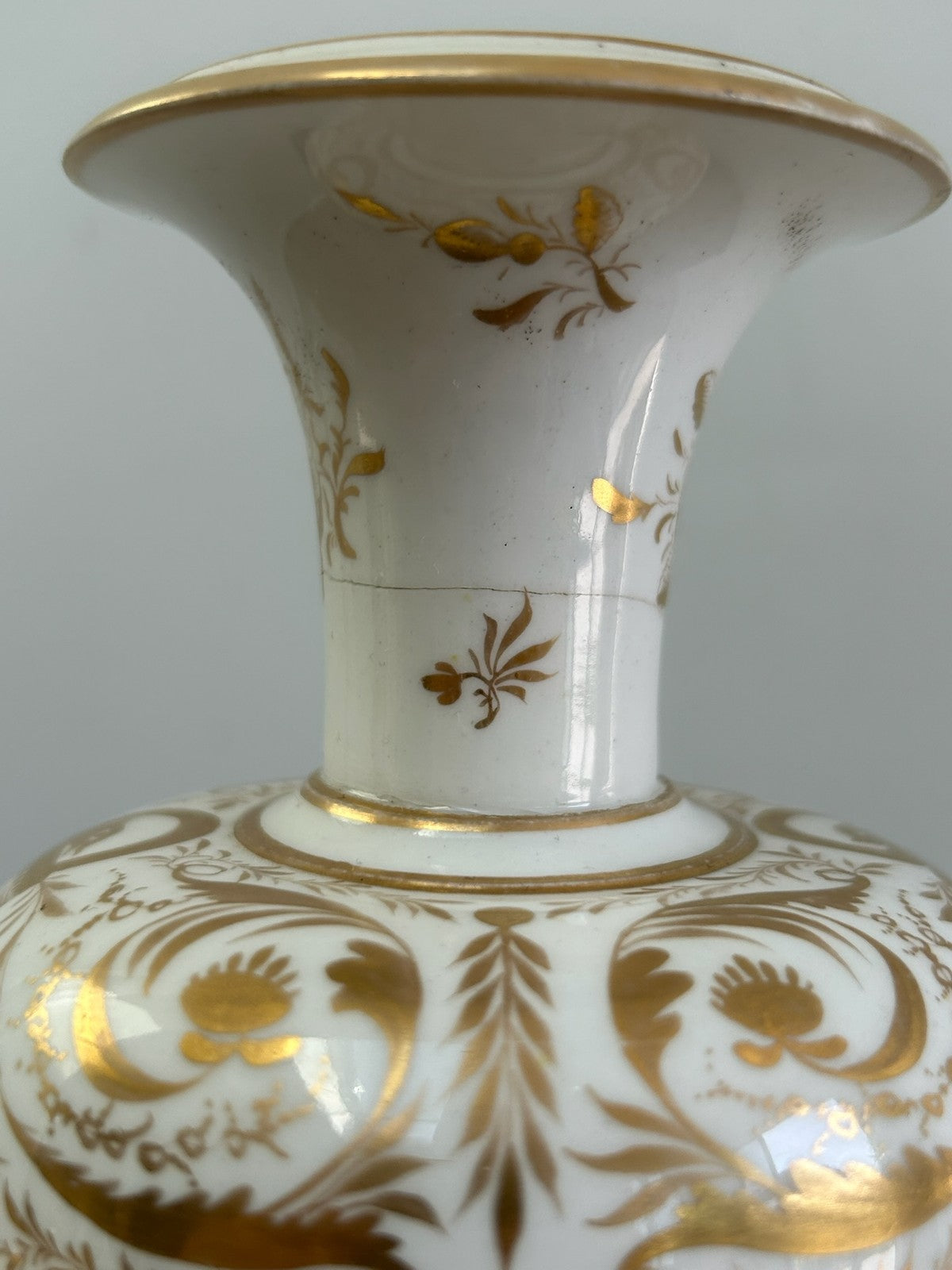 Pair Royal Crown Derby Hand Painted Porcelain Vases Antique English Marks12