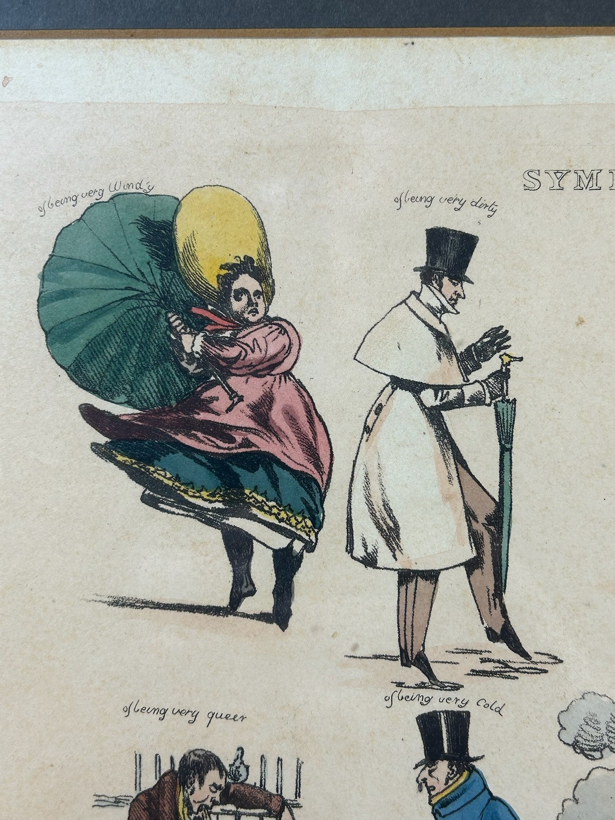 Henry Alken SYMPTOMS 1822 Hand Coloured Etching Thos McLean Regency Caricature3