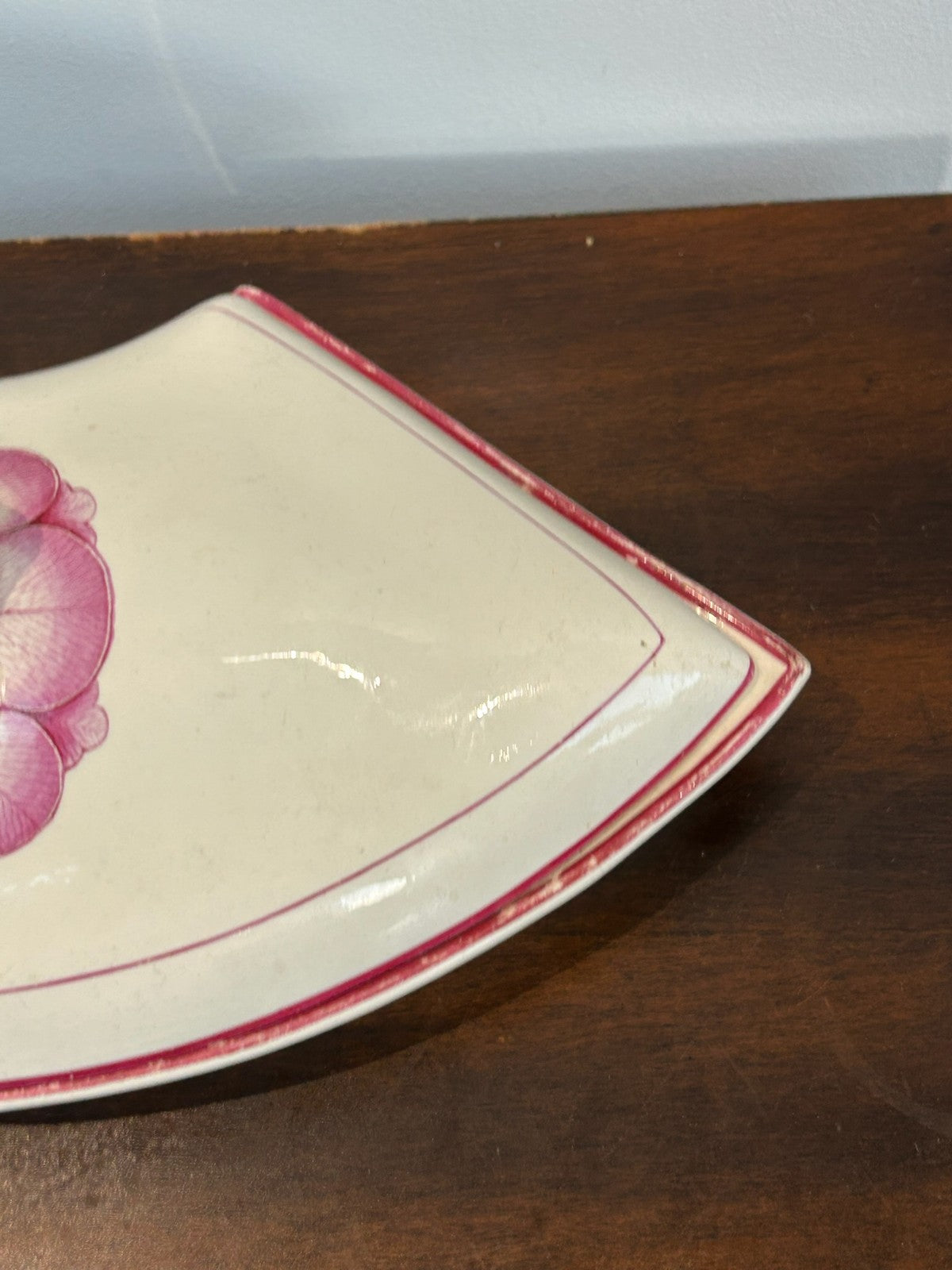 Early 19th Century Creamware Supper Set Segments Pink Floral A/F5