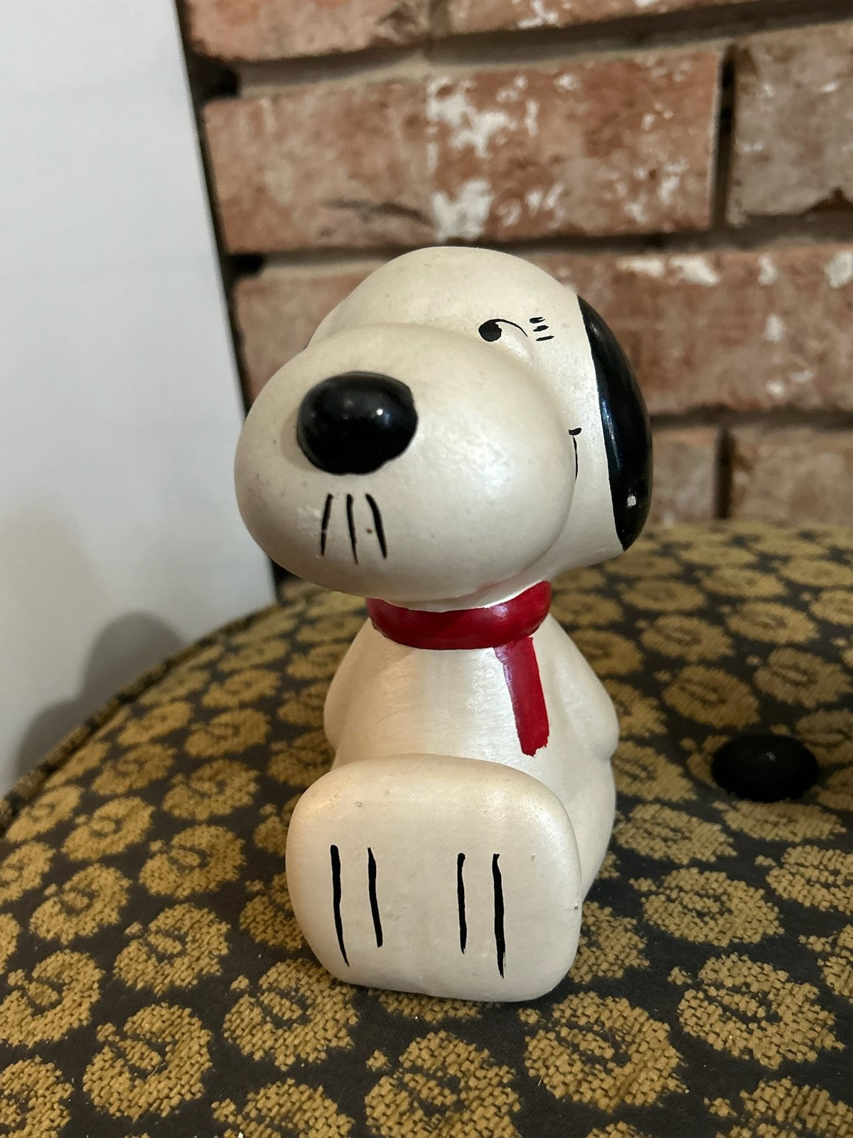 Two Vintage Snoopy Ceramic Money Boxes Peanuts United Feature Syndicate 19666