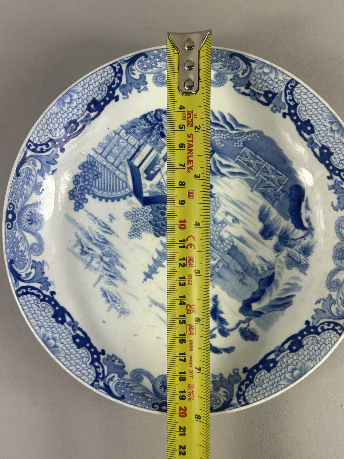 Antique Wedgwood blue and white chinoiserie plate, 20cm c.1820
