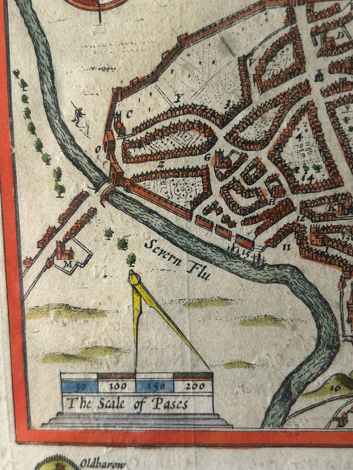 John Speed Worcestershire Map 1610 Hondius Sudbury Humble English Text Framed7