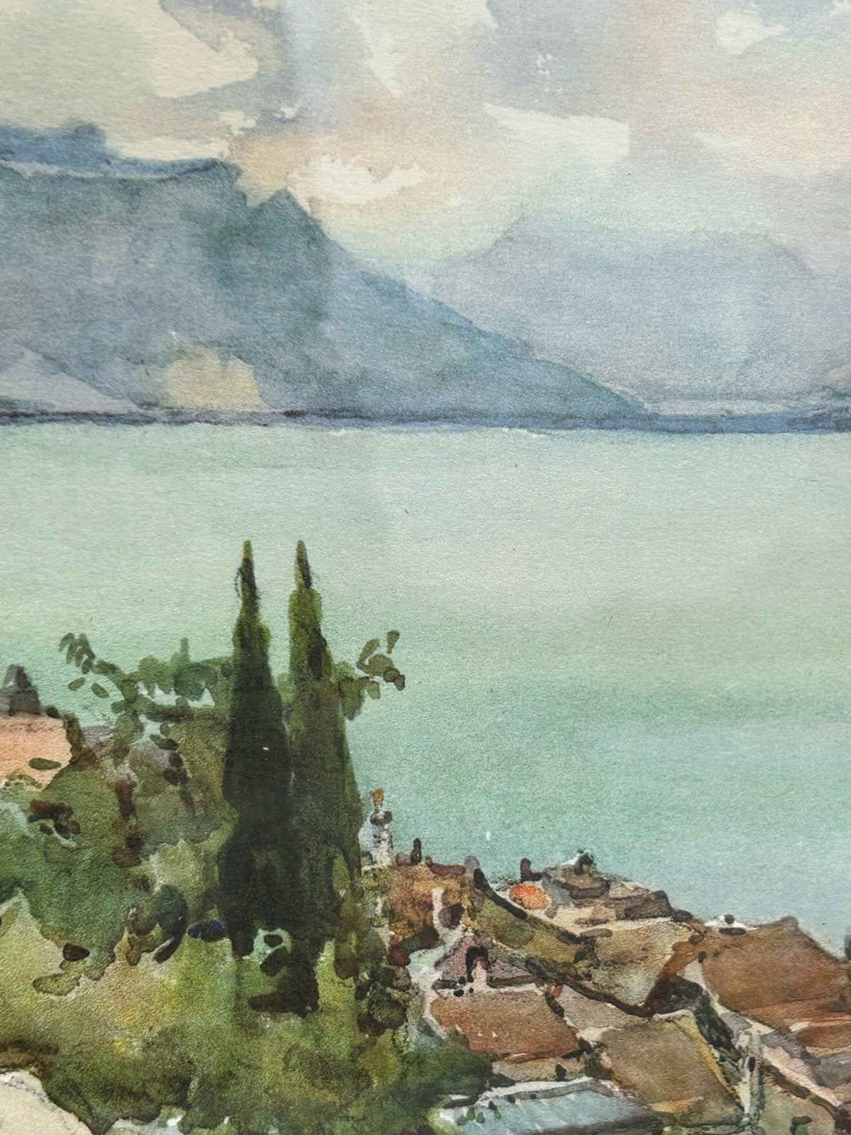 Stehli Freres 1930s Lithograph After A.Marc Framed Vintage Swiss Print5
