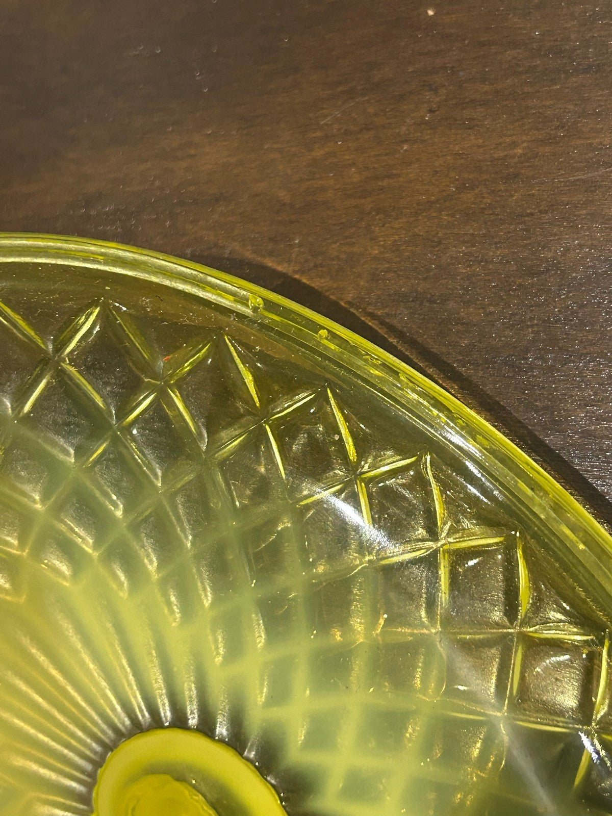 Davidson Primrose Pearline Uranium Glass Butter Cheese Dish Quilted Pillow Sham9