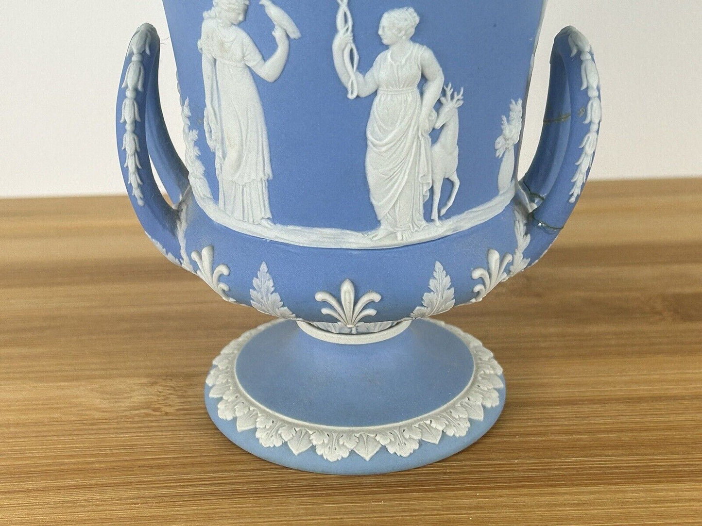 Wedgwood light blue jasperware campagna urn