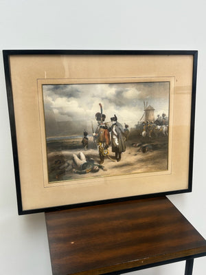 Desmaisons after Bellange Napoleonic Imperial Guard Grenadiers Lithograph Framed