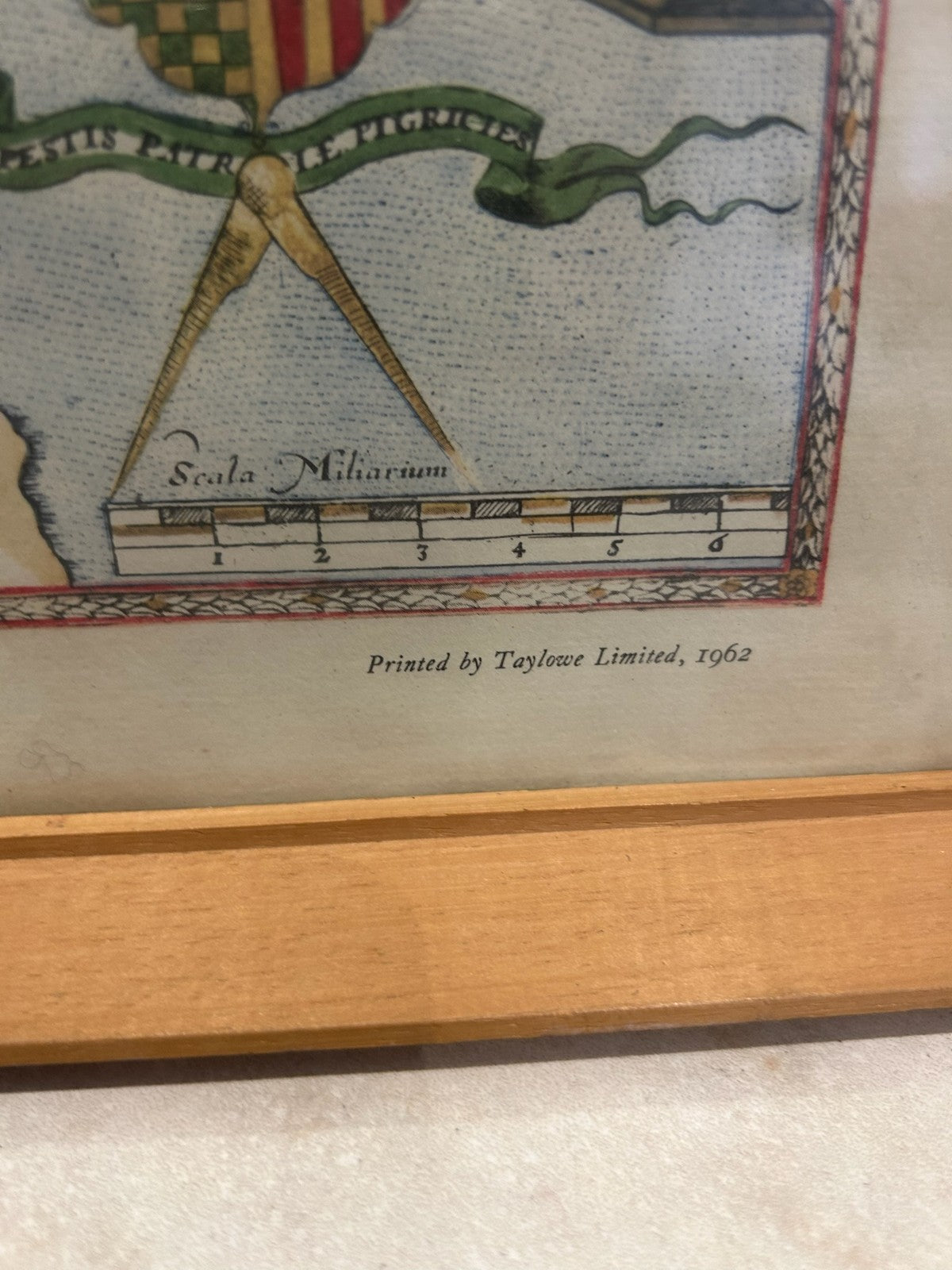 Saxton's Map of Essex 1576 British Museum Facsimile Framed Print 19683