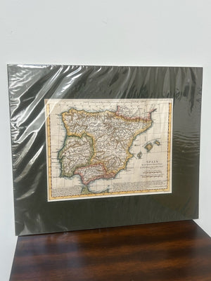 Spain Antique Map R.W. Seale for Rollin's Roman History after D'Anville 1741