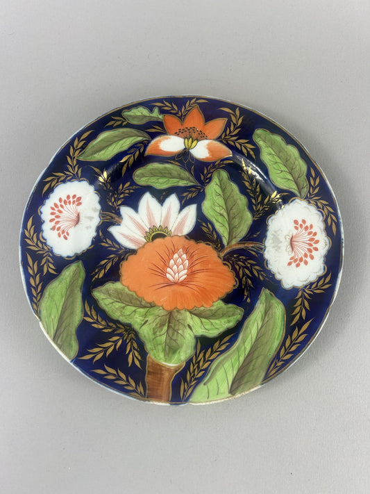 Early 19thC Coalport Horton & Rose Hand Painted Porcelain Plate 22cm