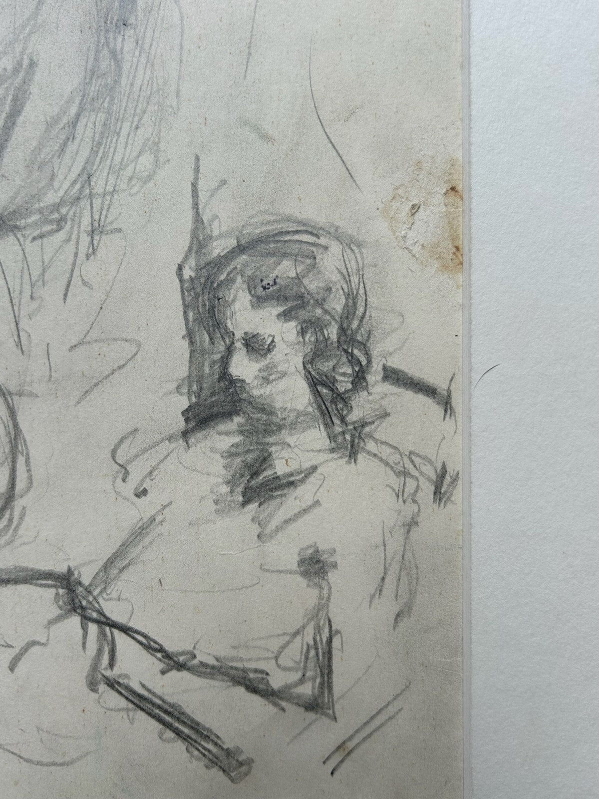 1930s Pencil Study Sheet Mother & Child Figure Sketches American School3