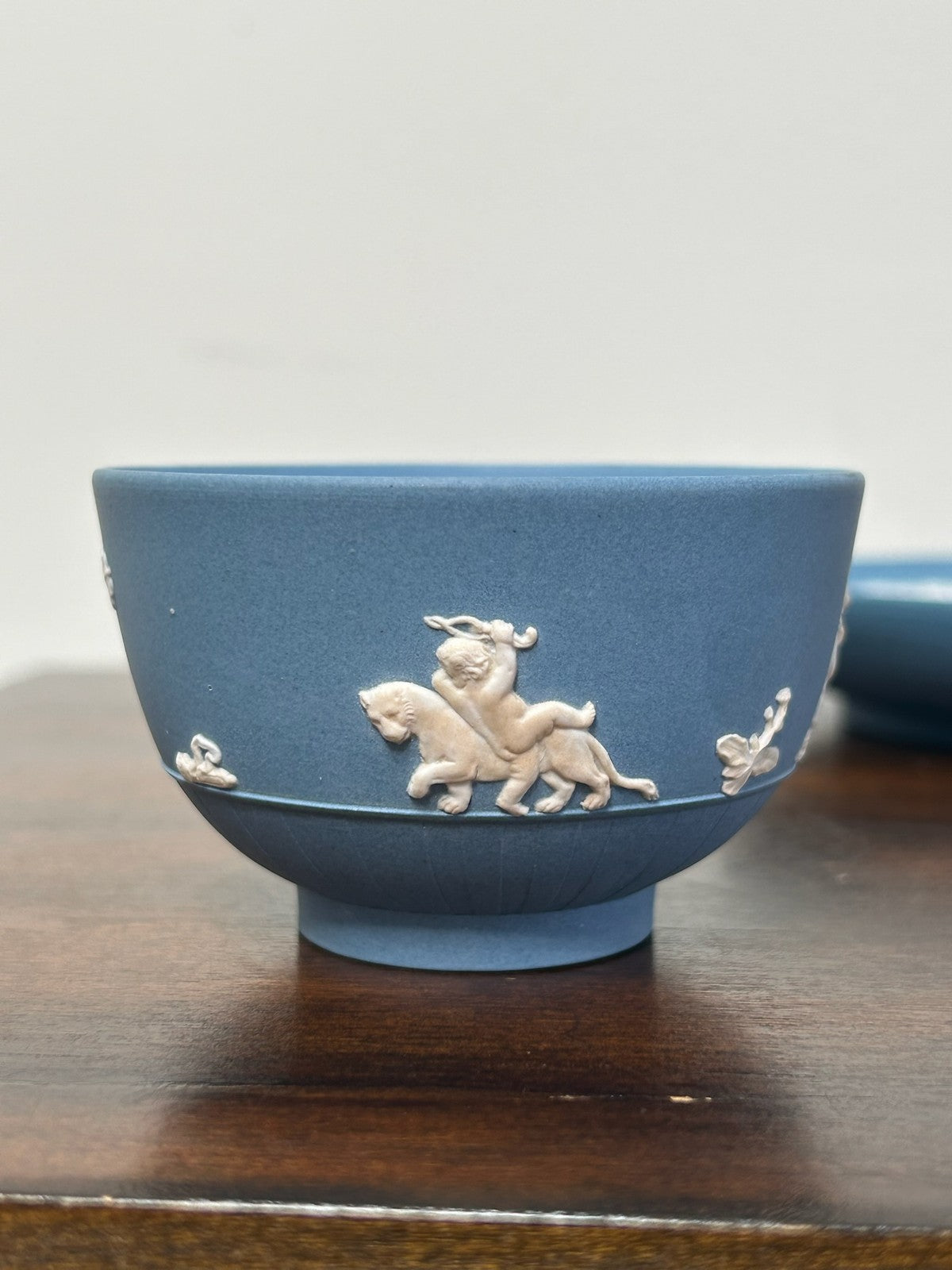 Turner Blue Jasperware Cup Saucer Classical Relief Georgian c1800 NOT Wedgwood3