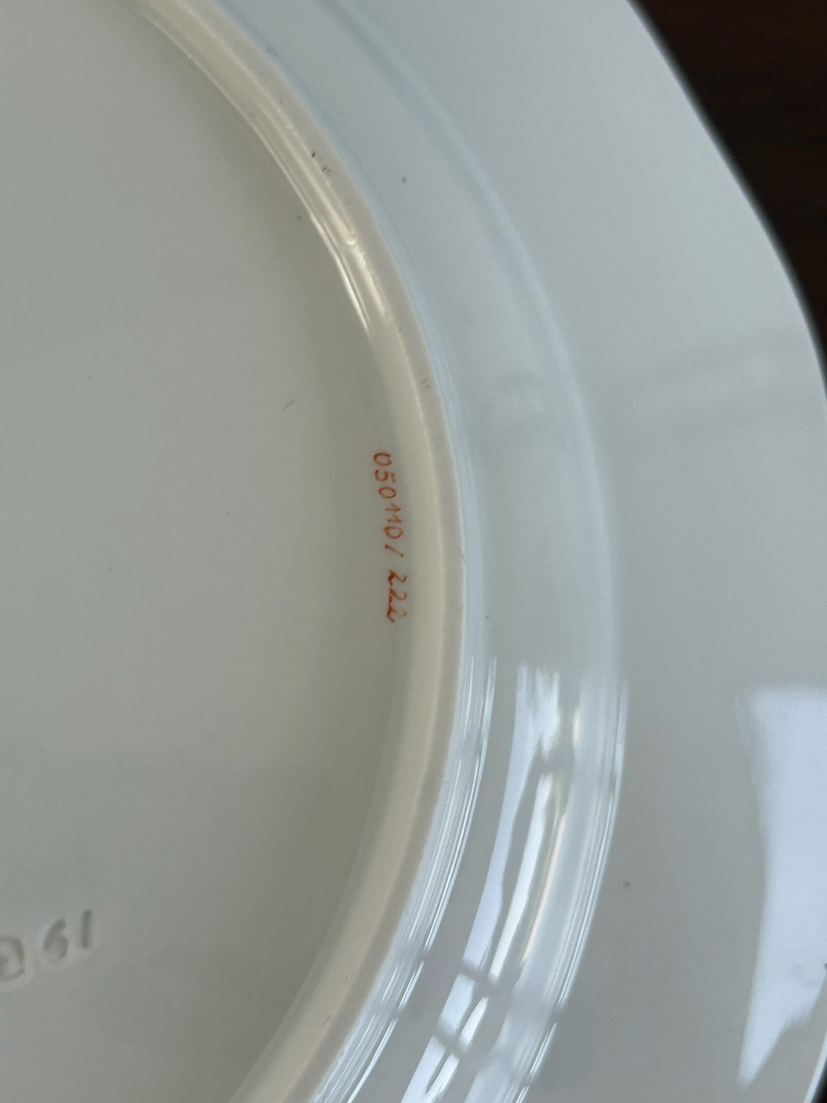 Meissen 'Orange Flower' Hand Painted Bread & Butter Plate 25cm8