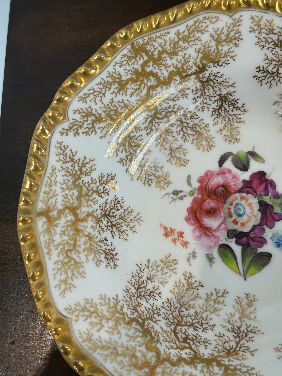 Pair Flight Barr Barr Worcester Porcelain Dessert Plates c.1825 Unmarked2