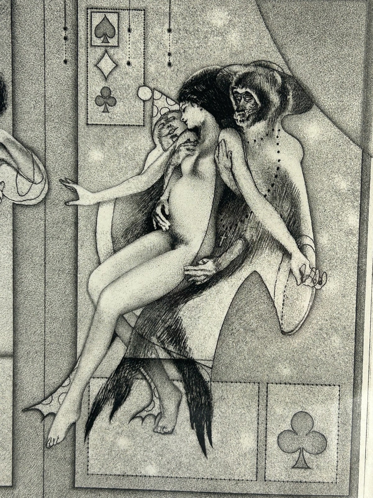 Peter Milton Cotillion 1982 Signed Etching & Engraving 28/125 Eros Errant Framed5