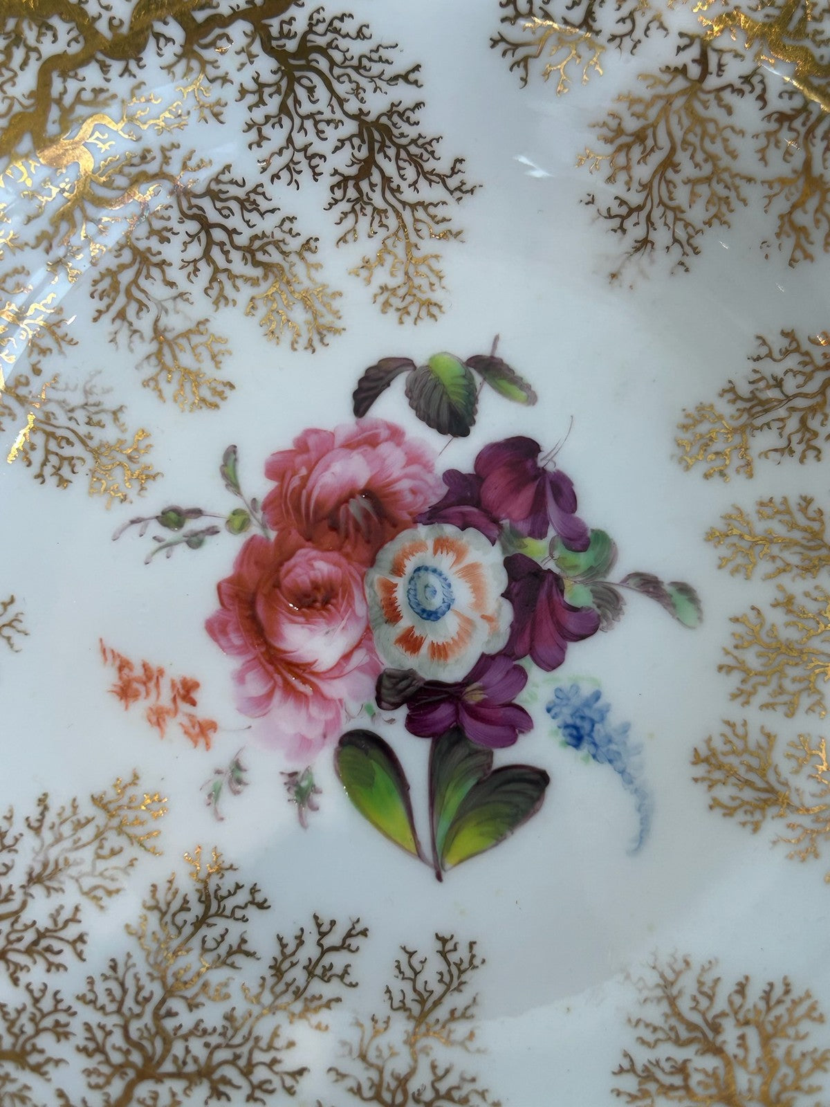 Pair Flight Barr Barr Worcester Porcelain Dessert Plates c.1825 Unmarked3
