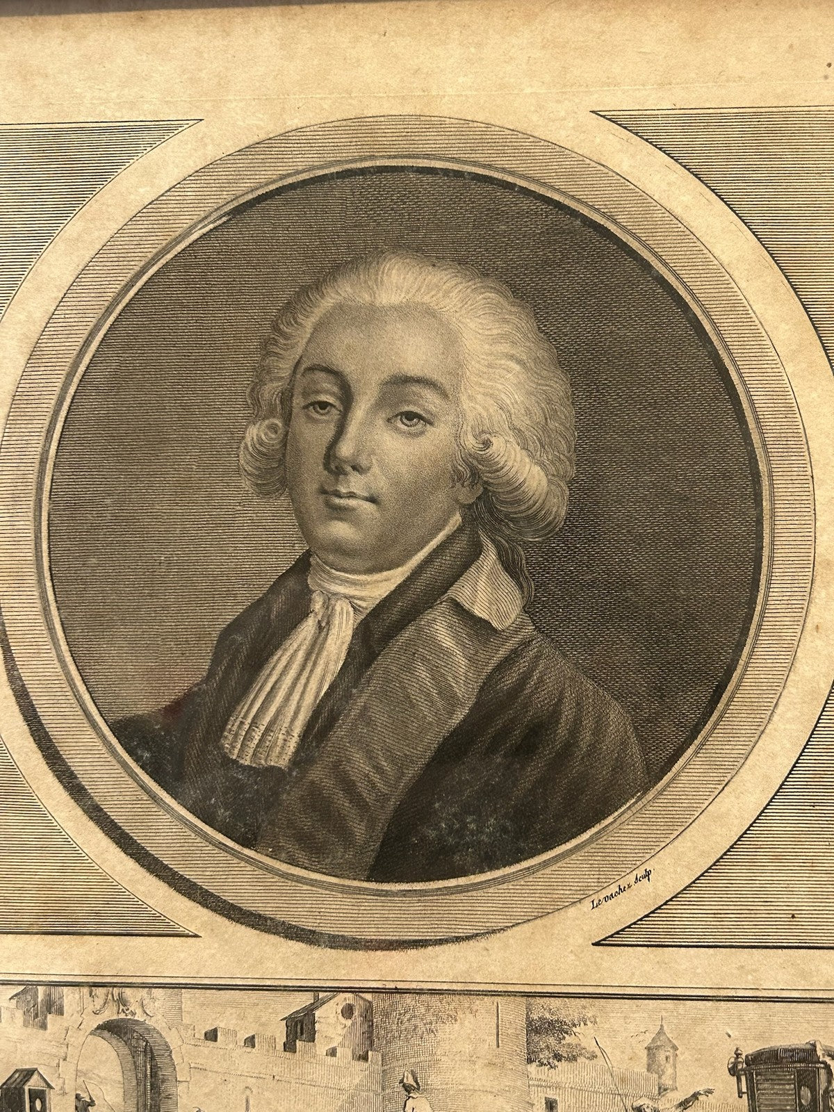 Lally Tollendal Deputy 1789 French Revolution Aquatint Levachez 1800 Framed1