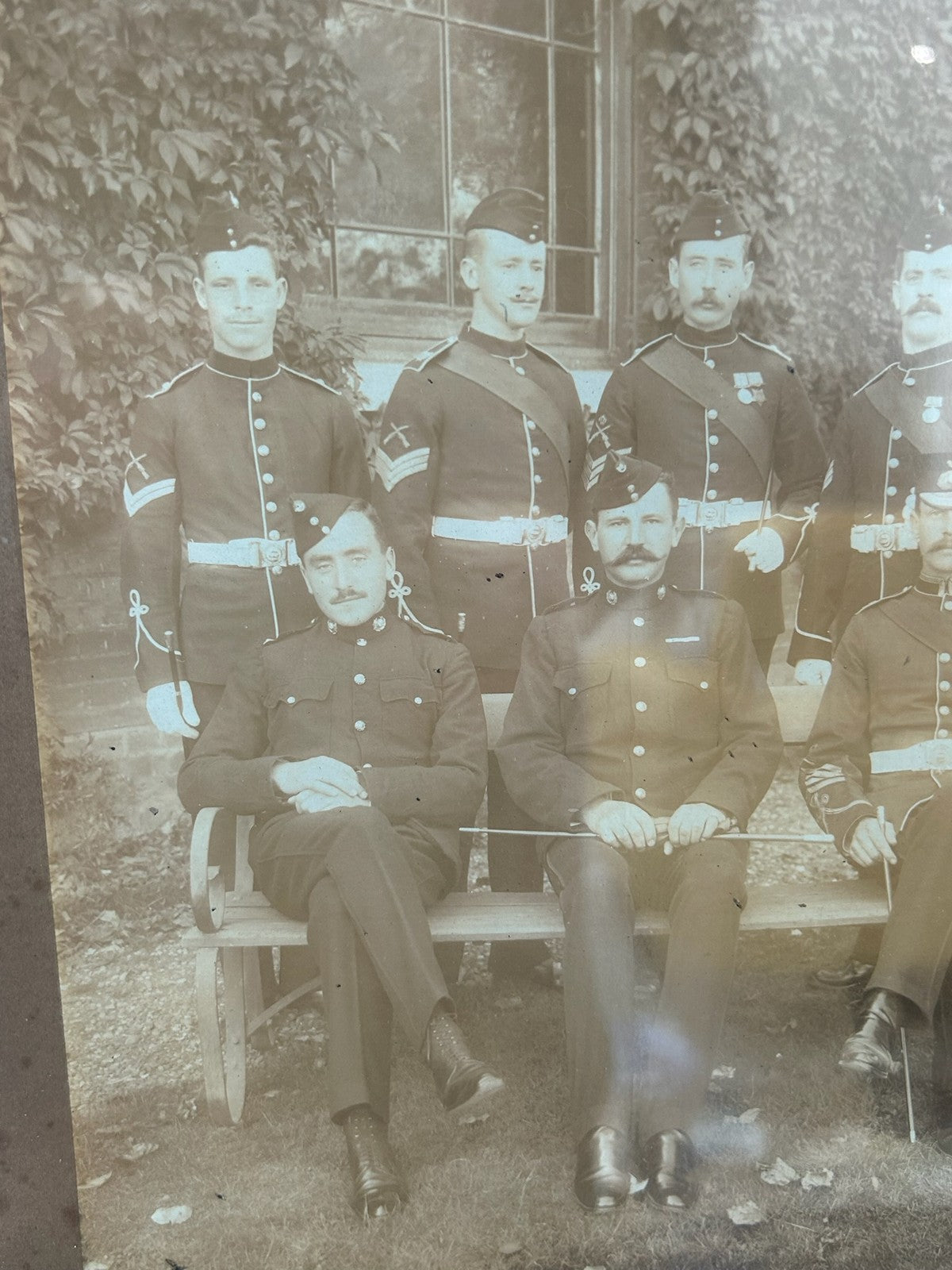 Antique 1896 Royal Marines RMLI Chatham Group Photograph Framed1