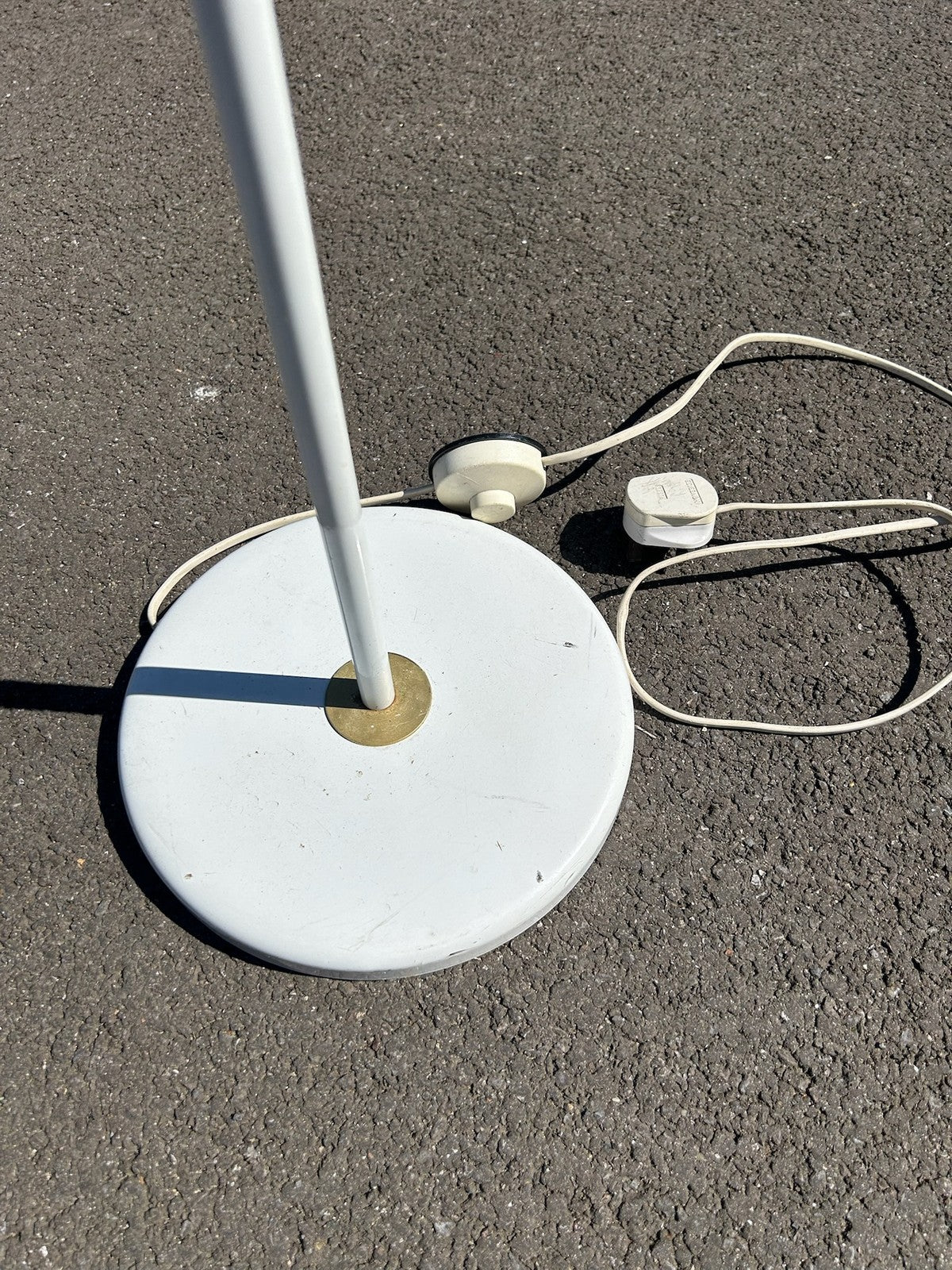 Vintage Belid Floor Lamp Sweden G 222 White Spot Head Flexible Neck Working12