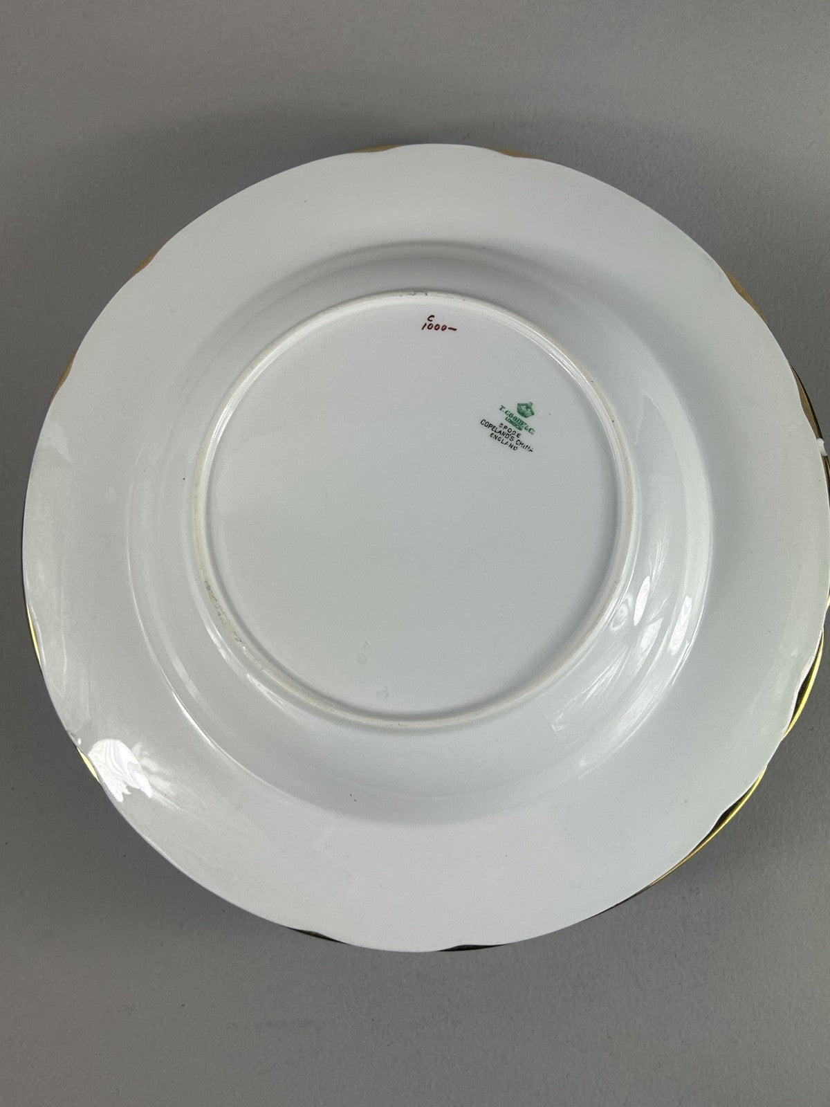 Vintage Spode Embassy Green Rimmed Soup Plates 27cm – Set of Four