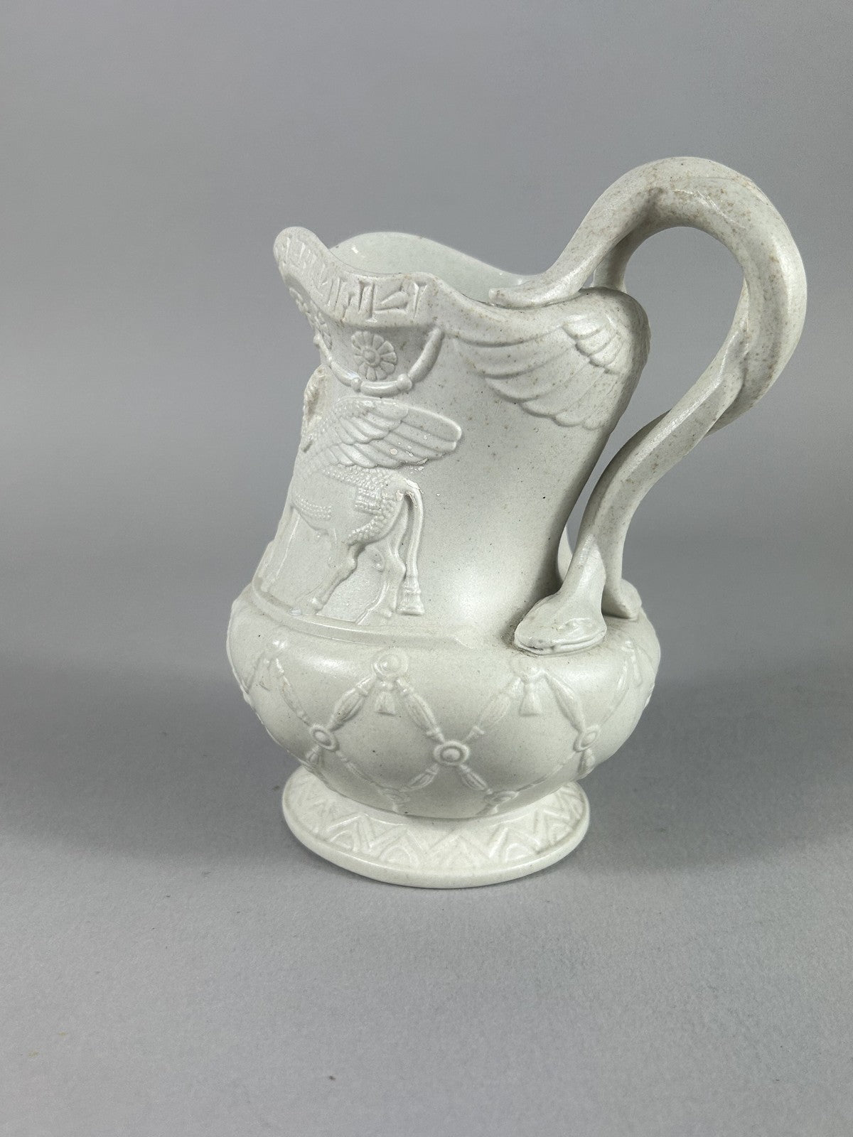 Rare Staffordshire Assyrian Revival Stoneware Jug c.1855