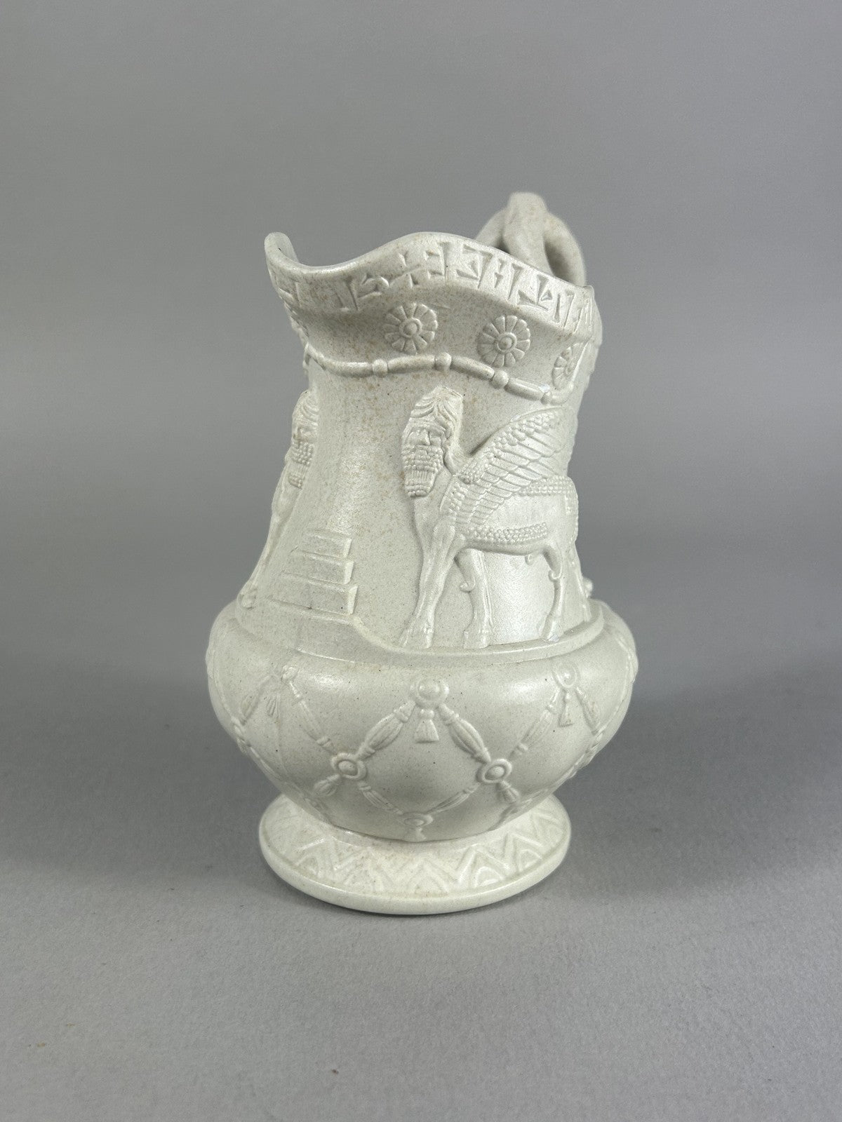 Rare Staffordshire Assyrian Revival Stoneware Jug c.1855