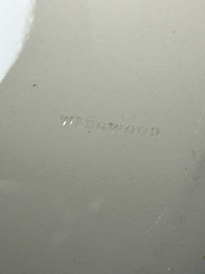 Antique Wedgwood Creamware Plate Brown Leaf Border c1800 Impressed Mark