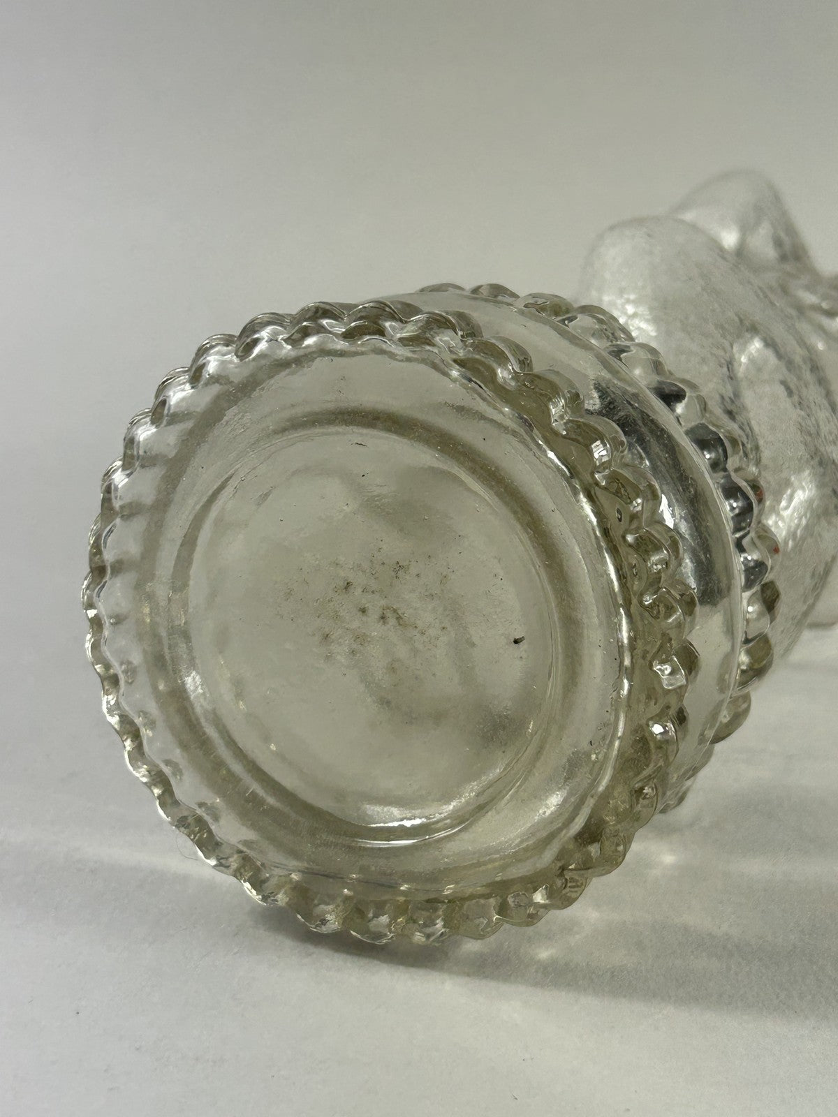 Antique Pressed Glass Dog Liquor Bottle c1900 – 32cm Novelty Decanter