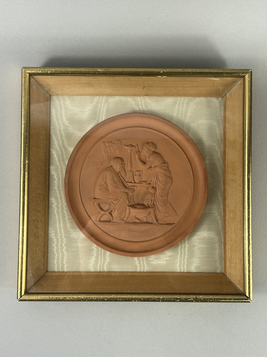 P. Ipsen 19thC Danish Terracotta Classical Relief Plaque