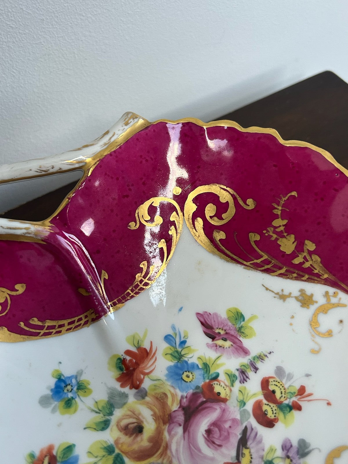 Le Tallec Paris Hand Painted Porcelain Shell Bowl Lanot Karl Hamann Dresden3