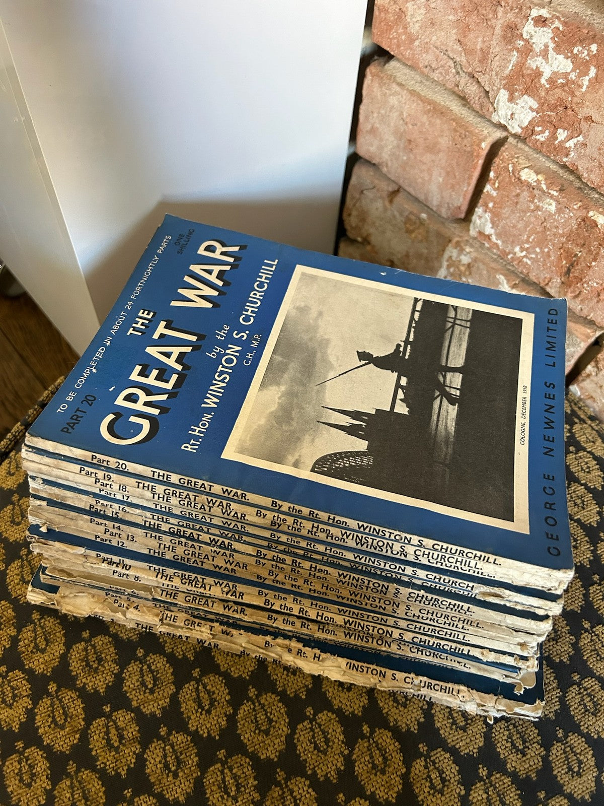 Churchill The Great War Newnes 1933 34 Partwork 22 of 26 Parts Original Wrappers6
