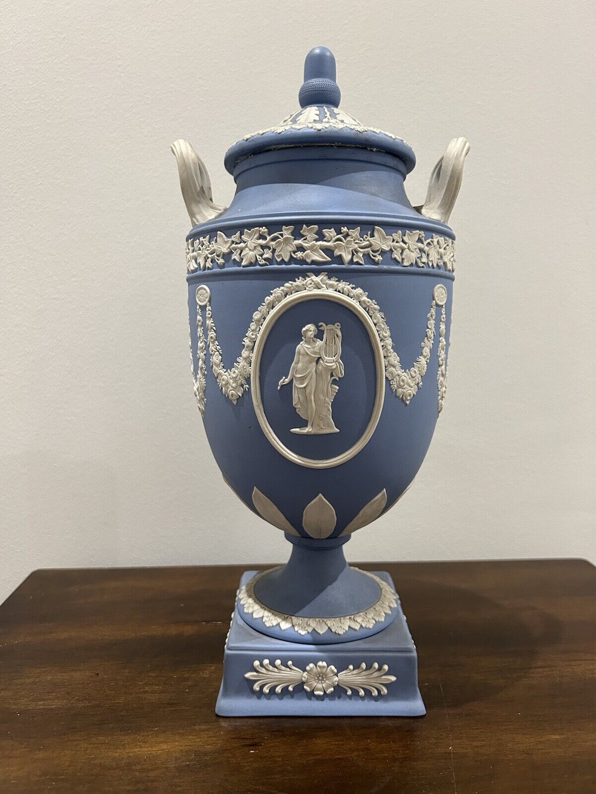 Wedgwood Large Light Blue William Hackwood Neo Classical Urn