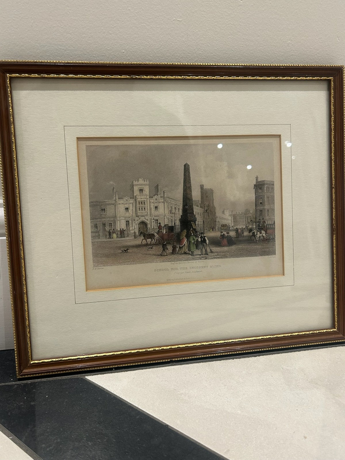 Set of 4 Antique Victorian Engravings Royal Subjects Hartlepool Buckingham Pal20