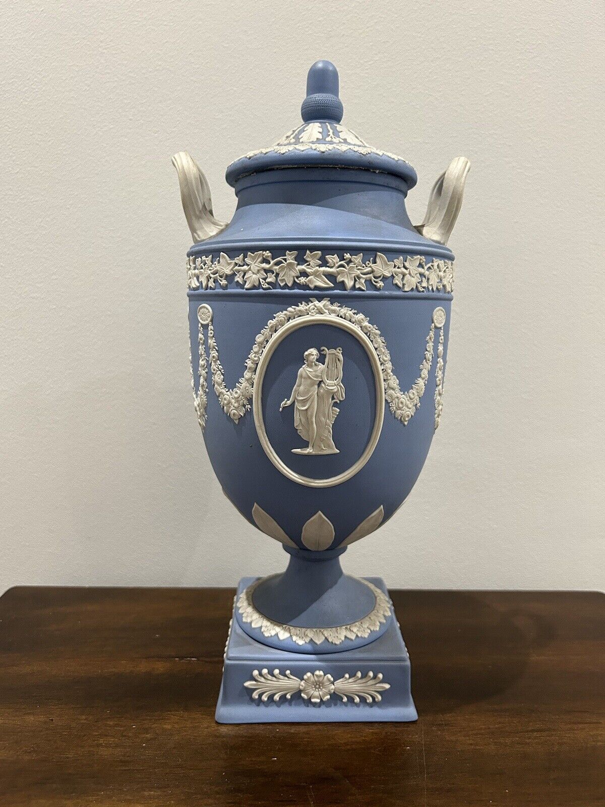 Wedgwood Large Light Blue William Hackwood Neo Classical Urn