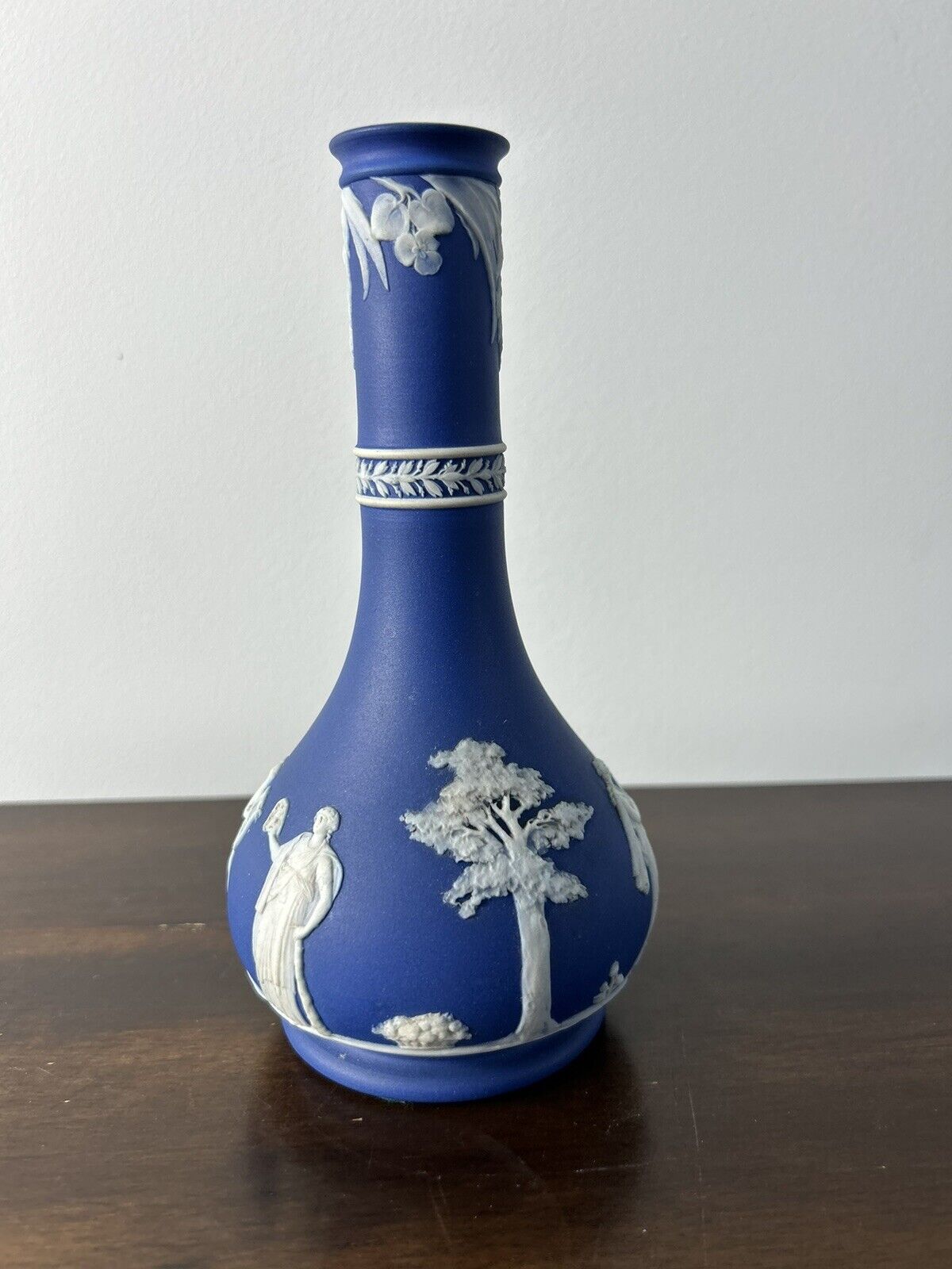 Wedgwood Jasperware Blue Decanter Bottle Possible Vase