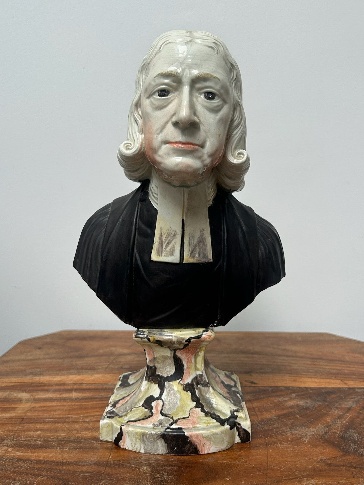 Rare First Model Enoch Wood John Wesley Bust Aged 81 c1784 Earliest Pearlware8