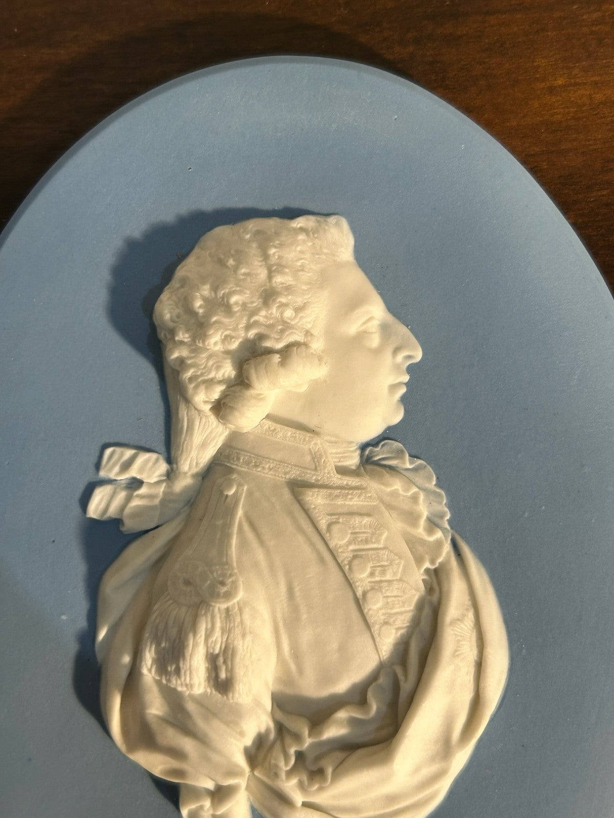 Antique 18thC Wedgwood Blue Jasper Portrait Medallion Frederick Duke of York1