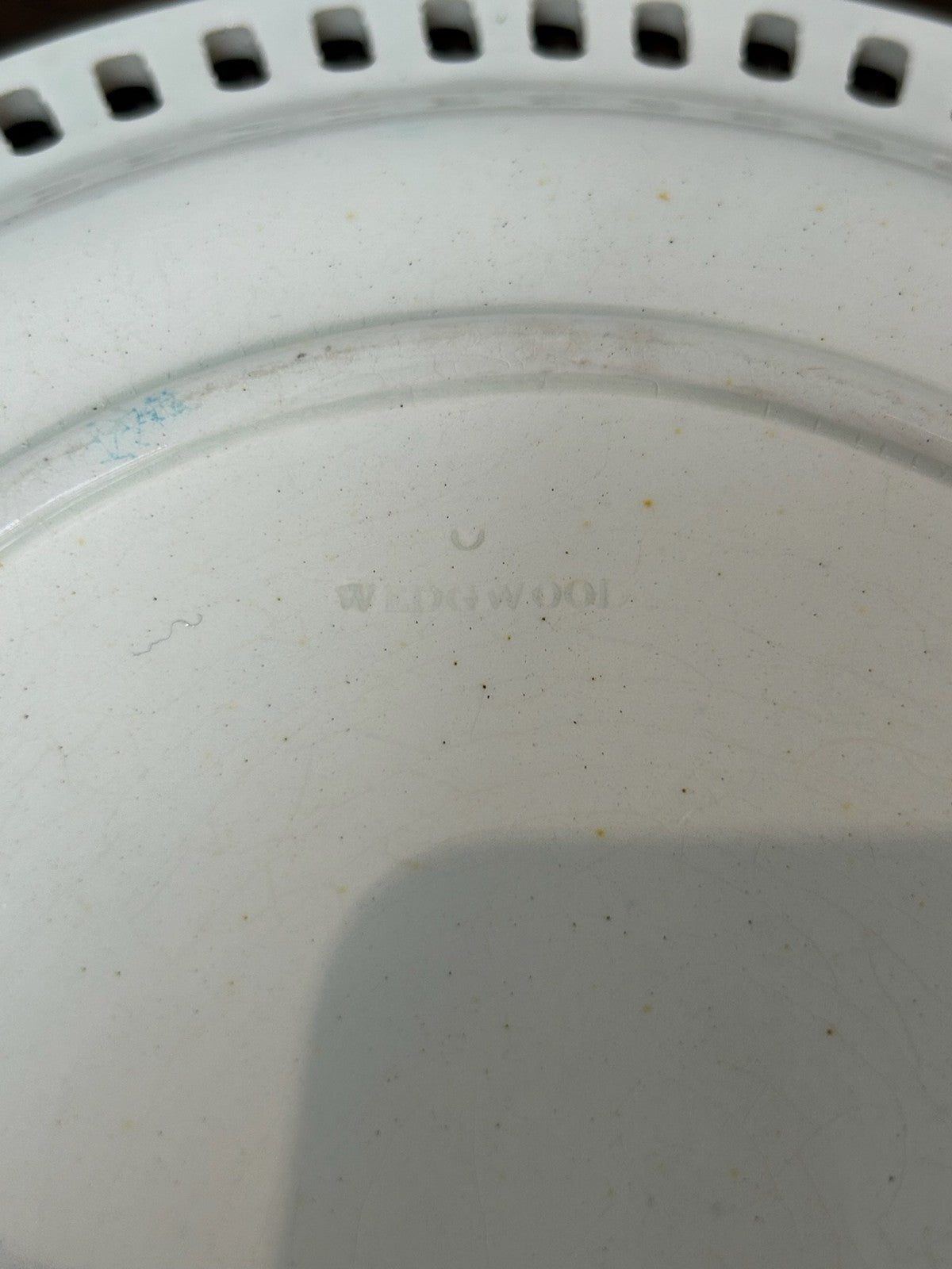 Antique Wedgwood Creamware Pierced Rim Dish Early 19th Century c.18207