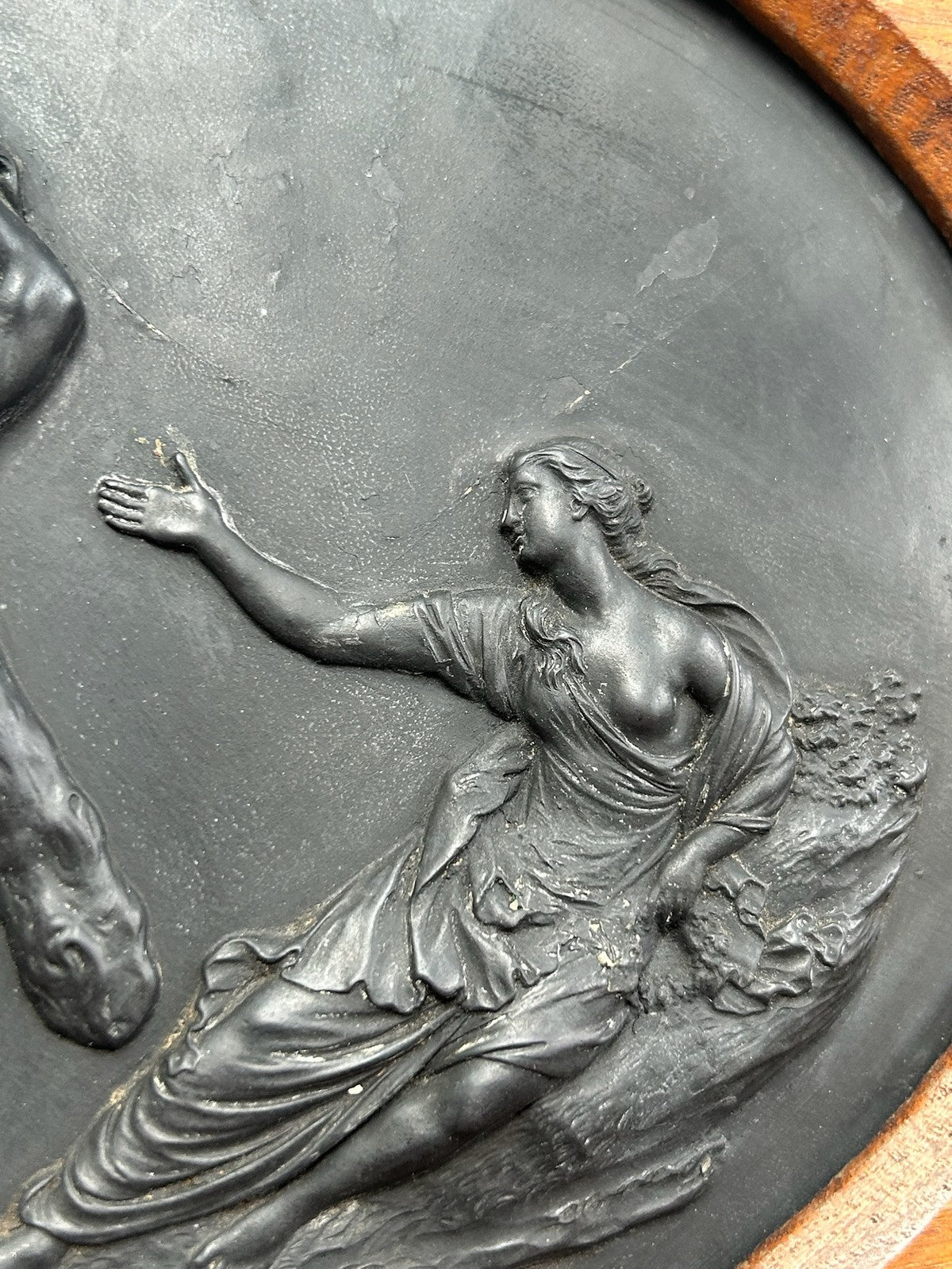 Wedgwood Black Basalt Plaque 'The Judgment of Hercules' Framed5