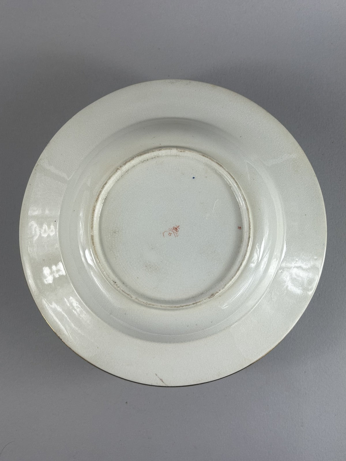 Early Regency Royal Crown Derby cobalt and gilt soup plate c.1810