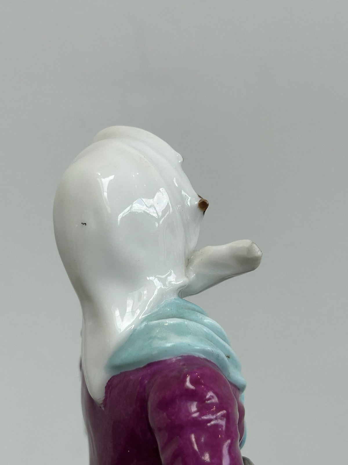 Antique Chelsea Style Porcelain Figurine Lady Flowers Gold Anchor Mark 22cm8