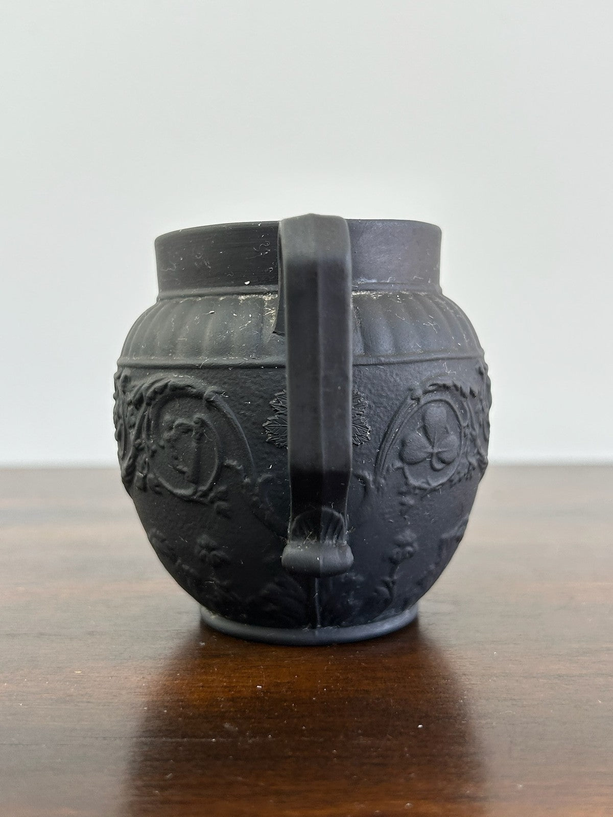 Wedgwood Black Basalt "Four Nations" Jug 19th Century Antique English1