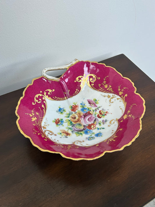 Le Tallec Paris Hand Painted Porcelain Shell Bowl Lanot Karl Hamann Dresden0