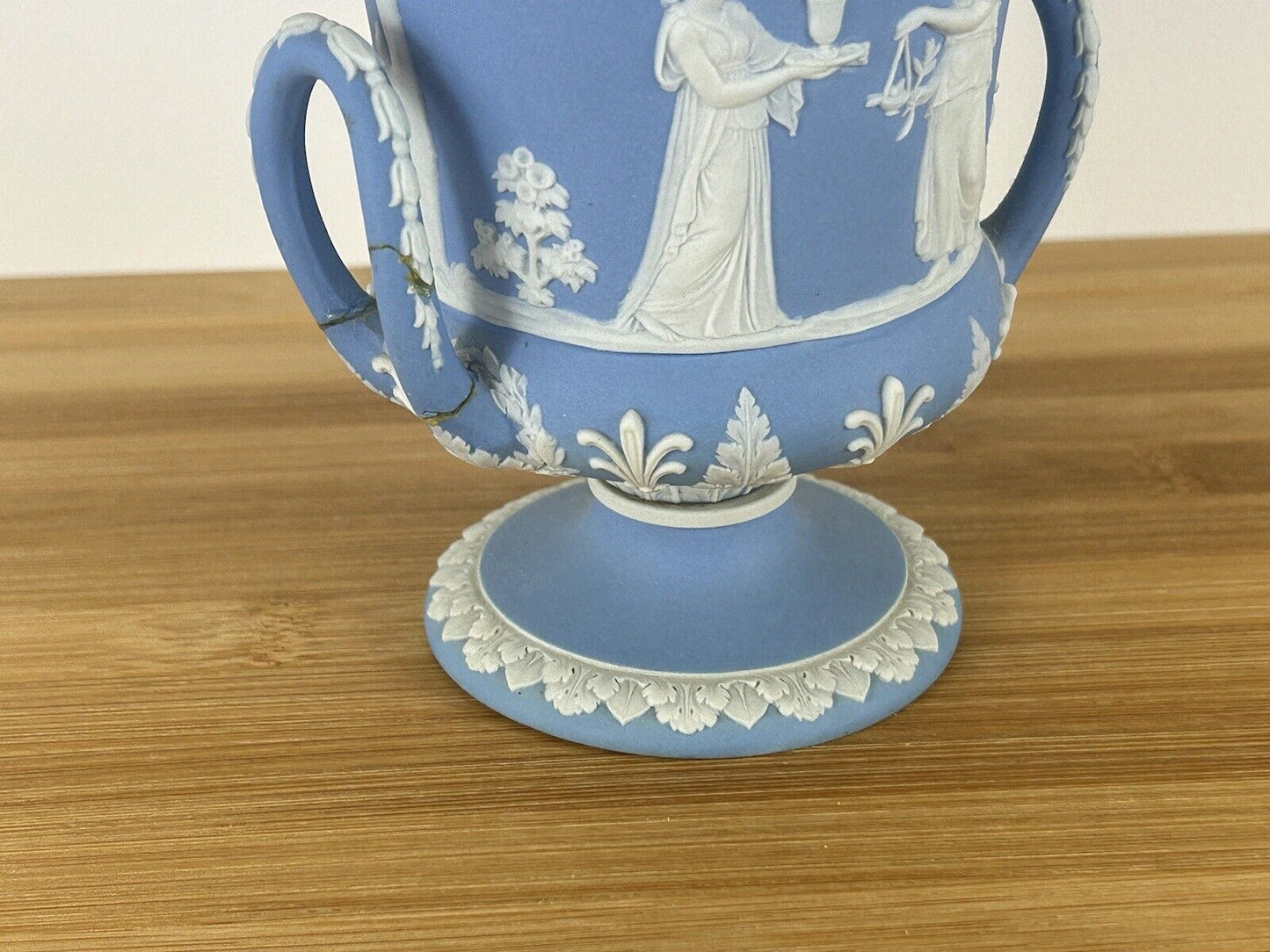 Wedgwood light blue jasperware campagna urn