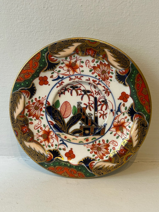 Antique Spode Imari Japan Pattern Miniature Cabinet Plate Pattern 967 11cm0